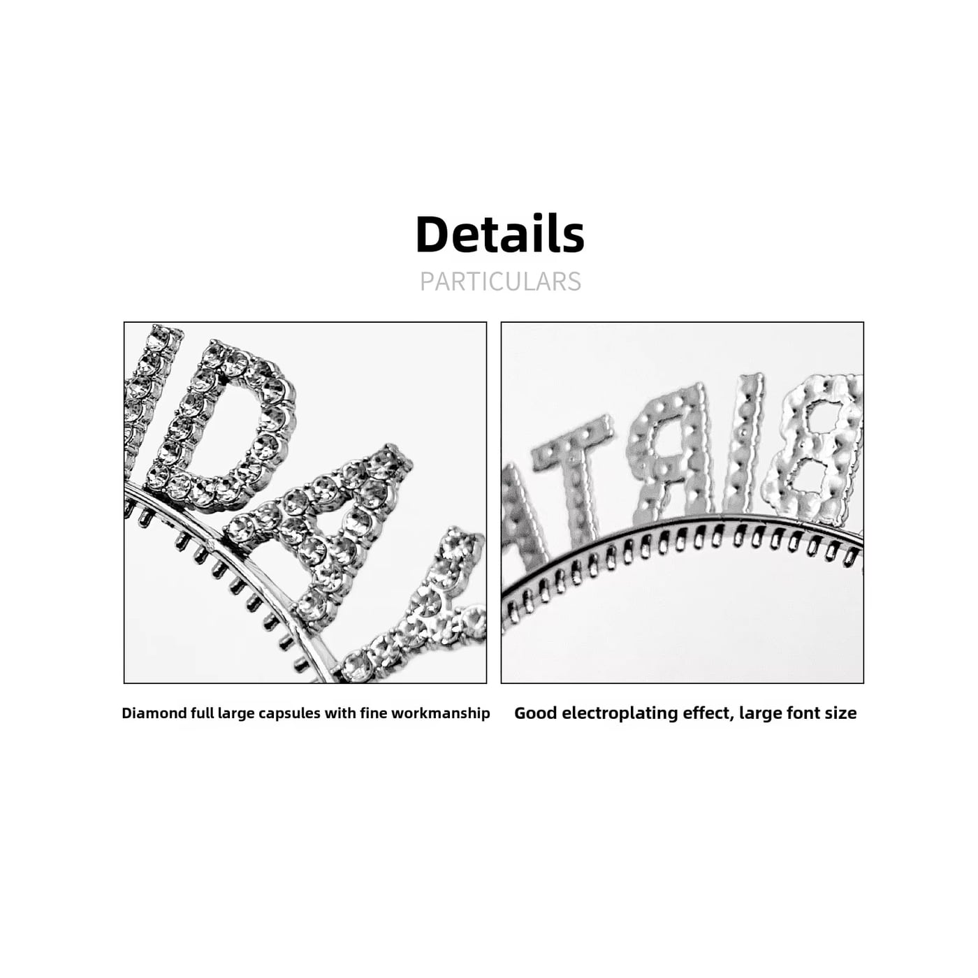 Diadema con letras Happy Birthday · referencia de imagen 3