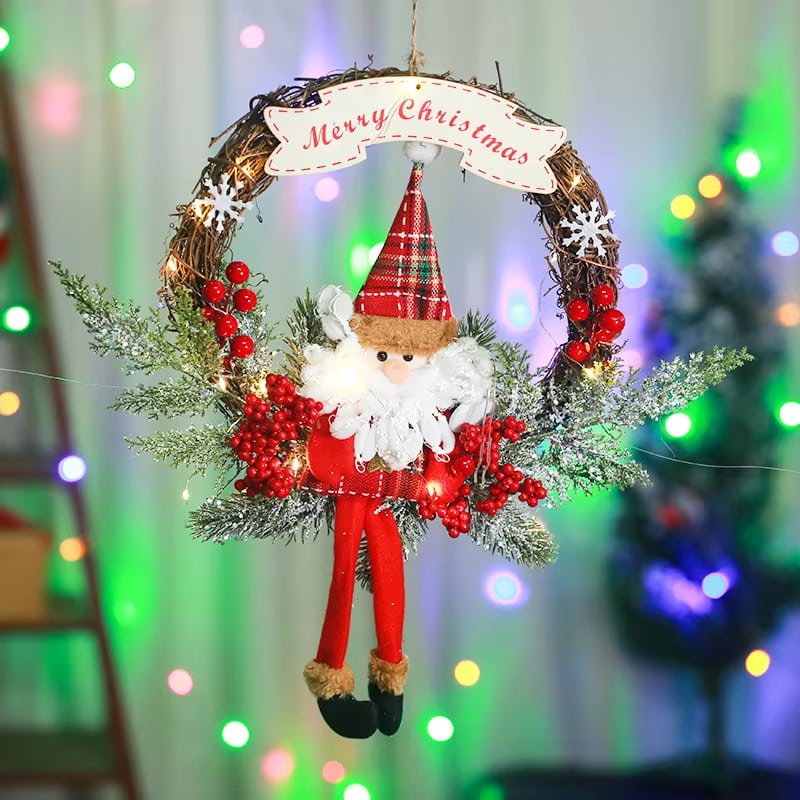 Colección de coronas navideñas estilo pino · referencia de imagen 1