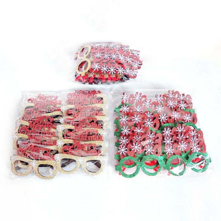 Gafas con letras Merry Christmas 4