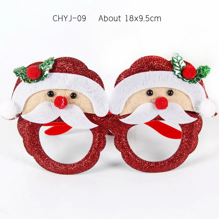 Gafas navideñas con purpurina 3
