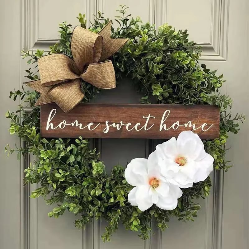 Corona para puerta Home Sweet Home · referencia de imagen 2