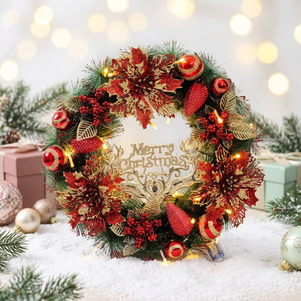 Corona decorativa de Navidad