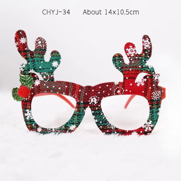 Gafas de Papá Noel, reno y muñeco de nieve · referencia de imagen 10