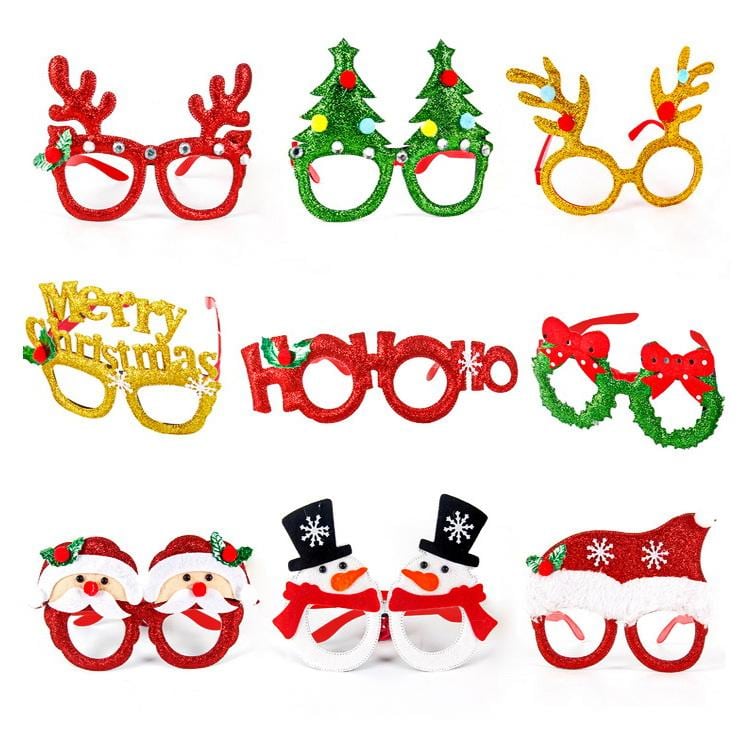 Gafas de Papá Noel, reno y muñeco de nieve 2