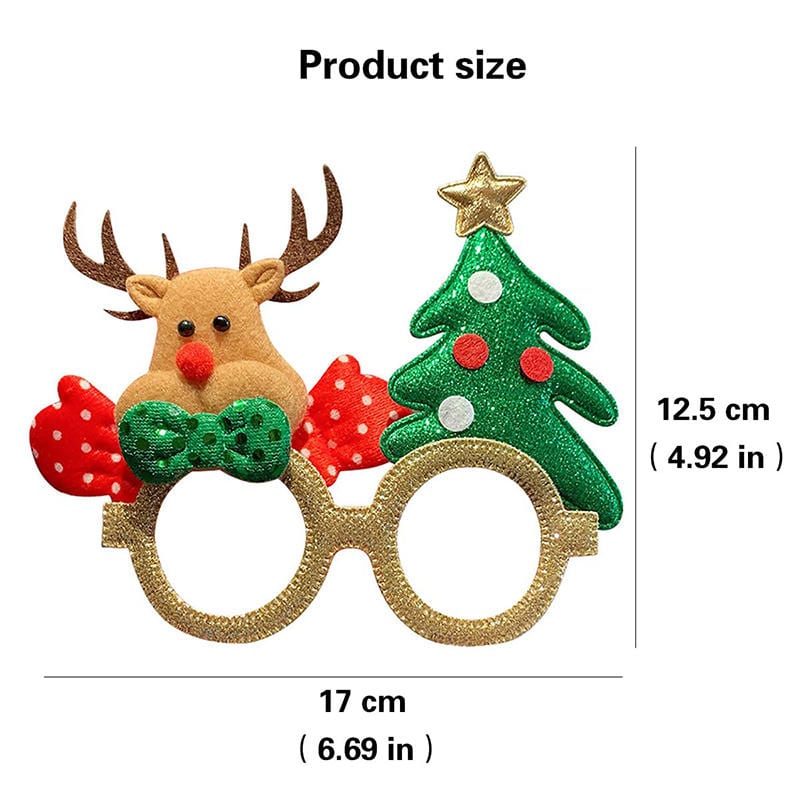 Gafas de Papá Noel y árbol navideño 3