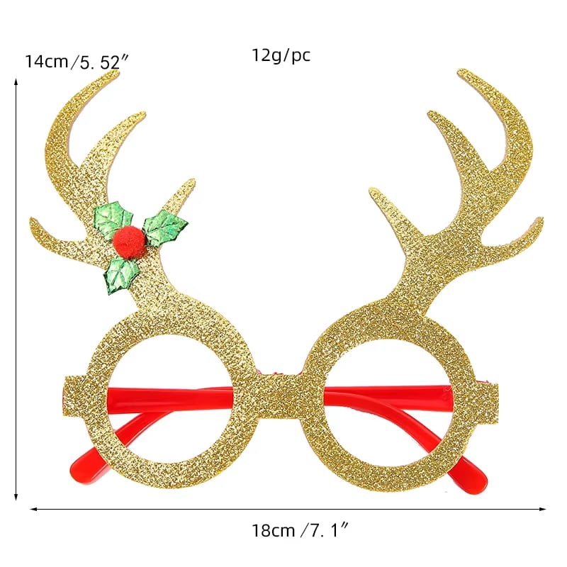 Gafas de Papá Noel, reno y muñeco de nieve · referencia de imagen 21