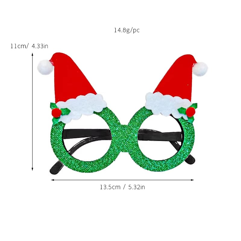 Gafas de Papá Noel, reno y muñeco de nieve · referencia de imagen 18
