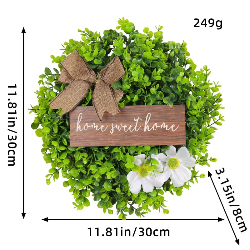 Corona para puerta Home Sweet Home · referencia de imagen 2