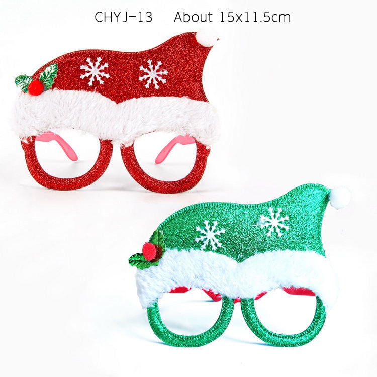 Gafas navideñas con purpurina 4