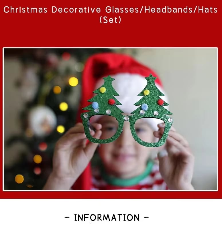 Colección de gafas navideñas de fantasía · referencia de imagen 1