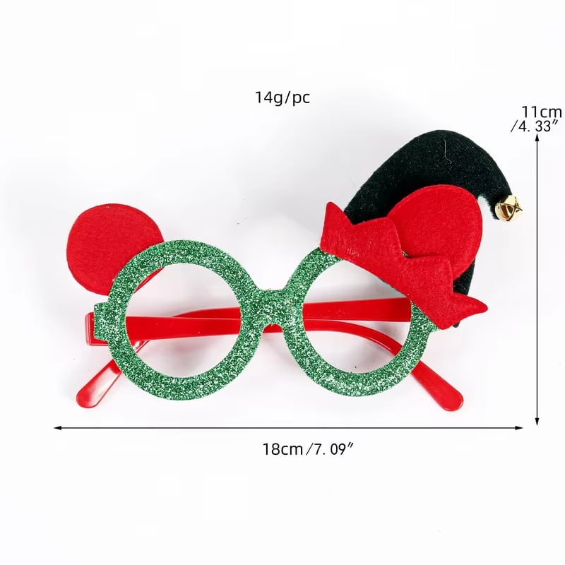 Gafas de Papá Noel, reno y muñeco de nieve · referencia de imagen 20