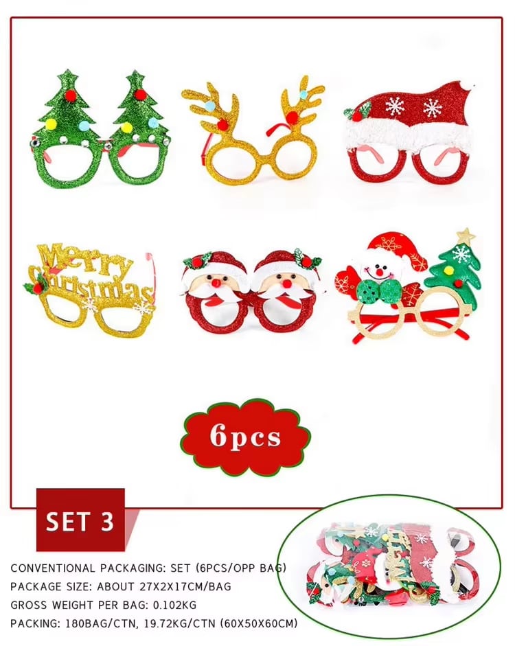 Gafas navideñas con purpurina · referencia de imagen 4