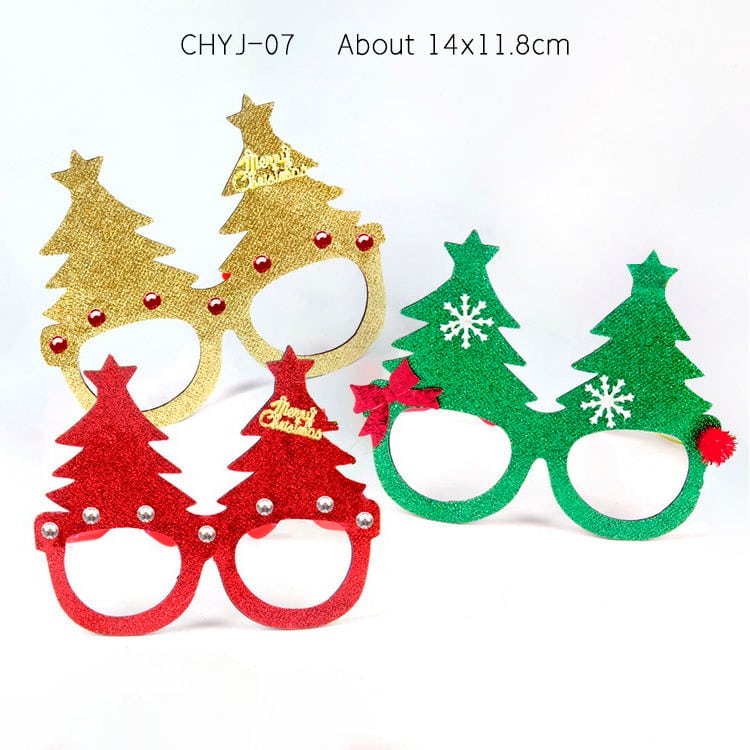 Gafas navideñas con purpurina 2