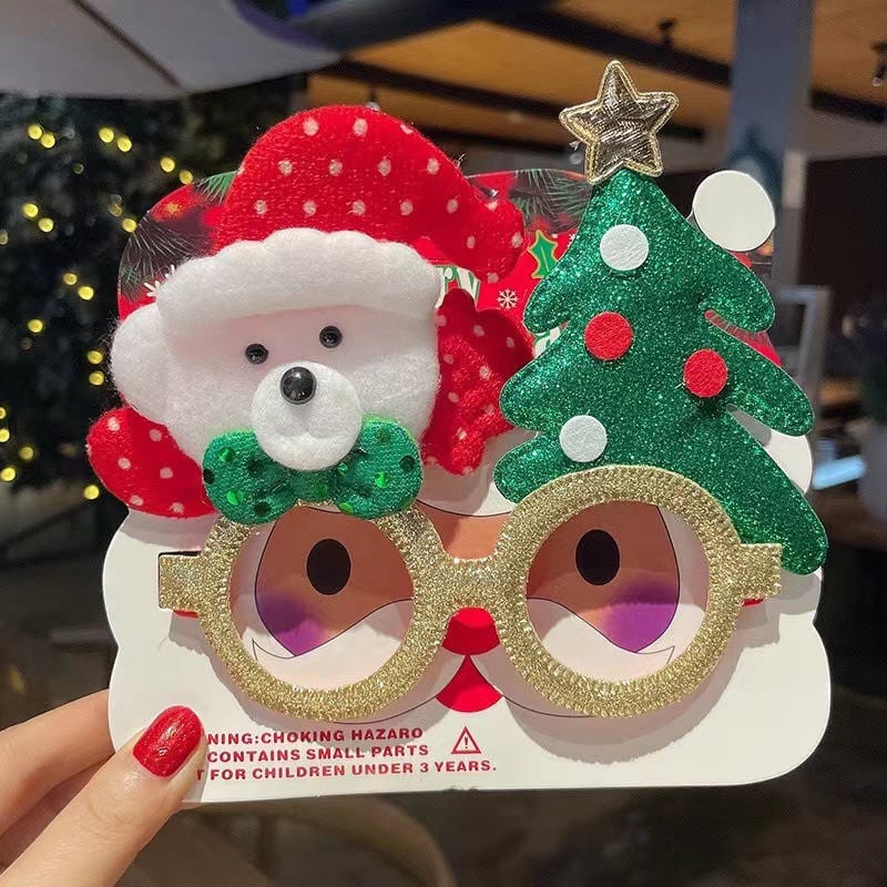 Gafas de Papá Noel y árbol navideño 5
