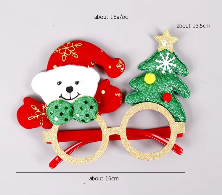 Gafas navideñas para fotos · referencia de imagen 3