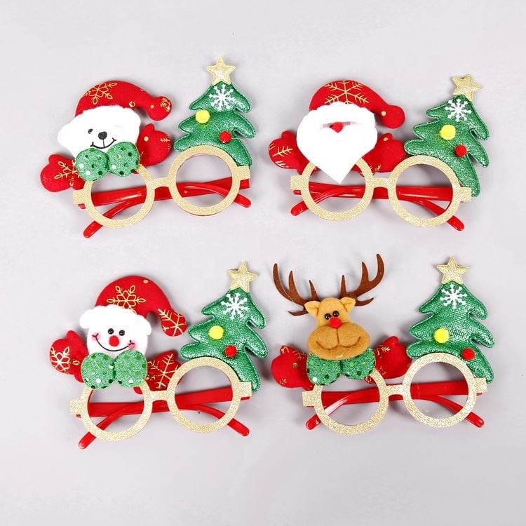 Gafas navideñas para fotos