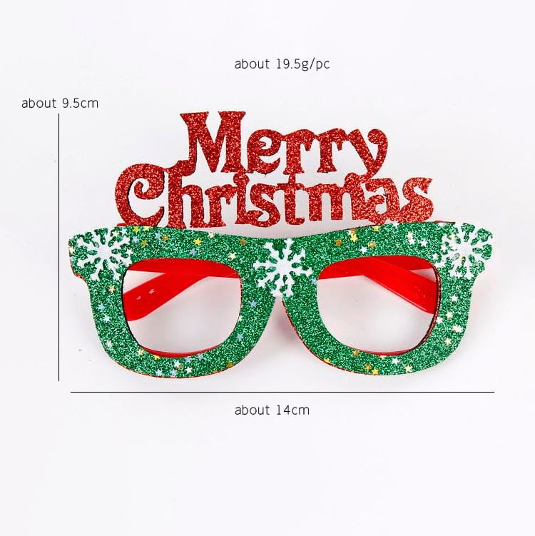 Gafas con letras Merry Christmas 5