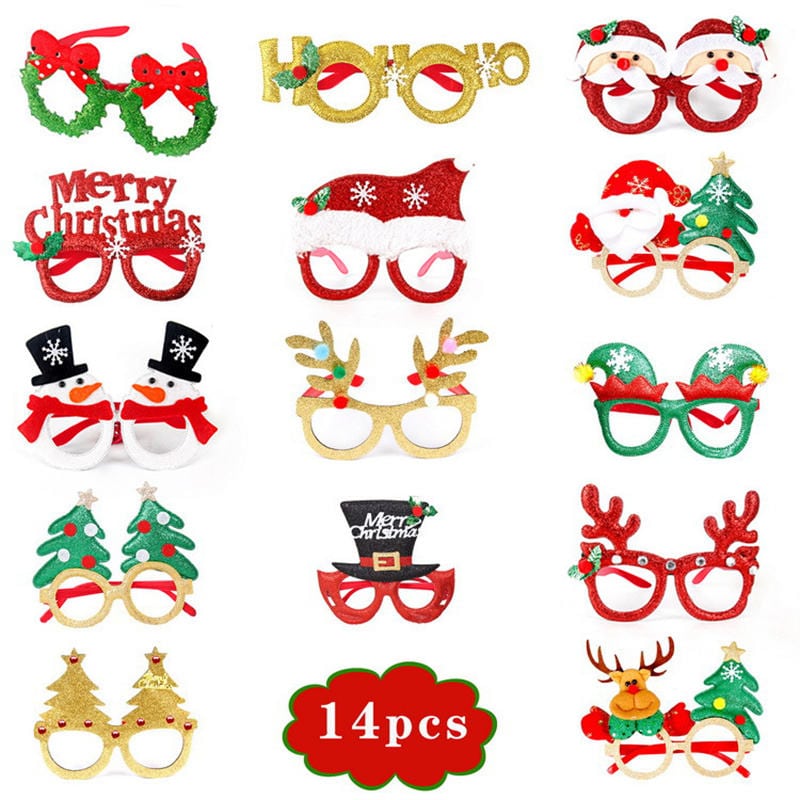 Colección de gafas con personajes navideños