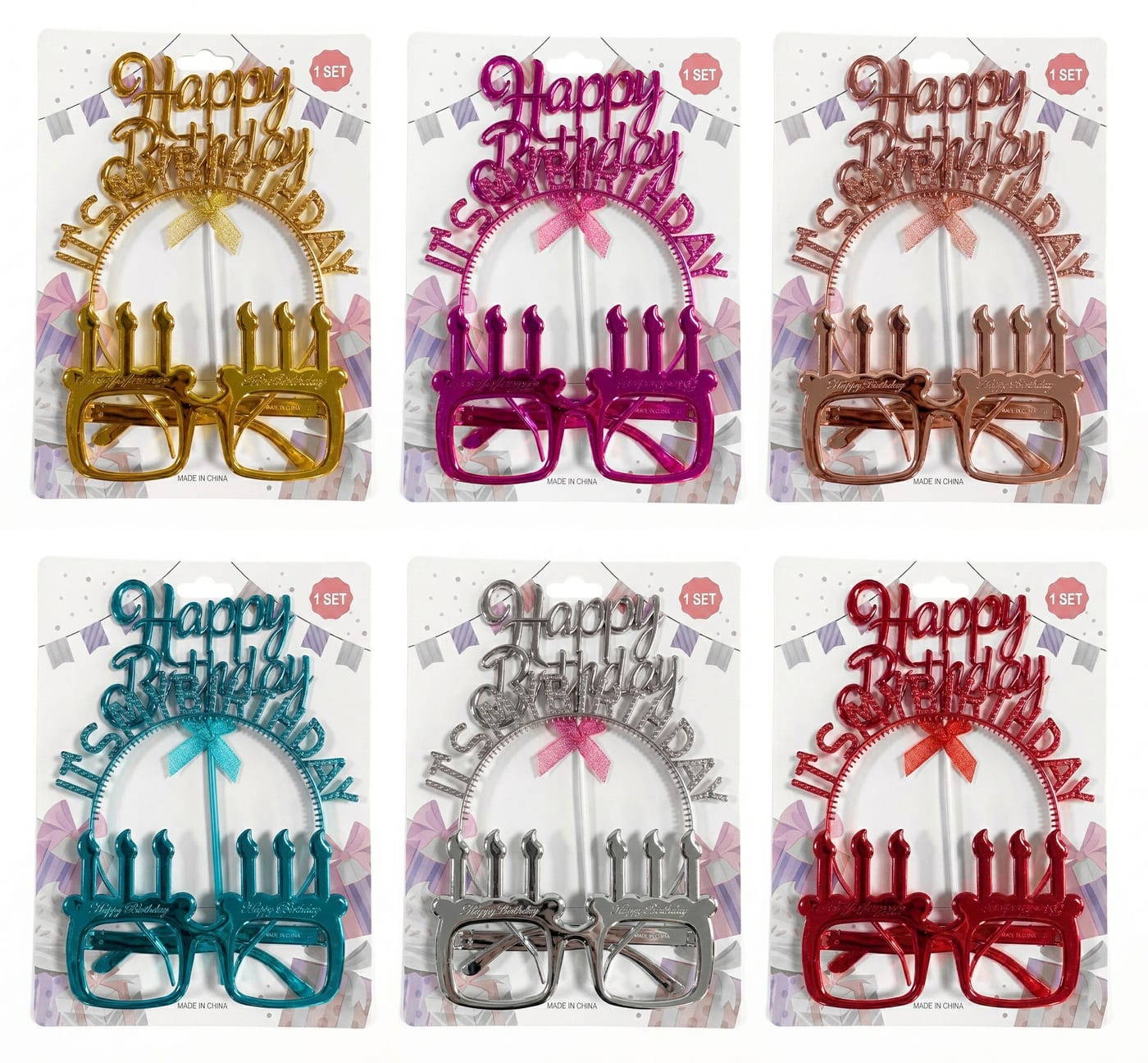 Electroplated Birthday Glasses
